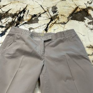 Gray city fit J.Crew chinos in very lightweight fabric.  Size 10 tall.